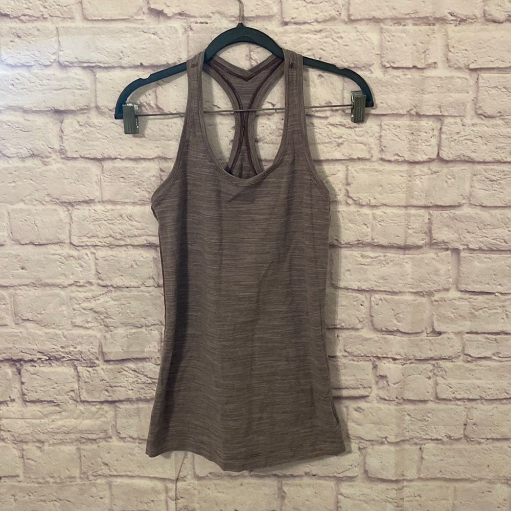 Lululemon purple striped tank top